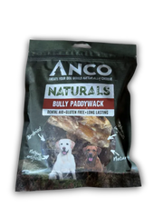 Anco Naturals Bully Paddywack dog treat package on a white background