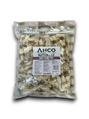 Package of Anco Naturals dry rabbit feet on a white background