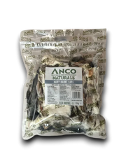 Bag of Anco Naturals hairy rabbit ears on a white background