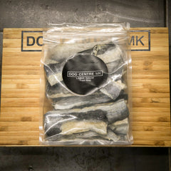 clear large natural treat bag, fish skin flatties