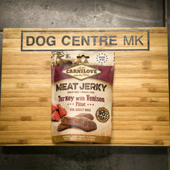 CarniLove Meat Jerky package turkey and venison fillet, potato free, grain free, 100g