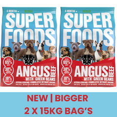 2x BAGS OF BIG BULLY SUPERFOODS (15KG x2)