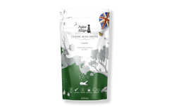 Pouch of Paleo Ridge Classic Bone Broth with branding and product details on a white background