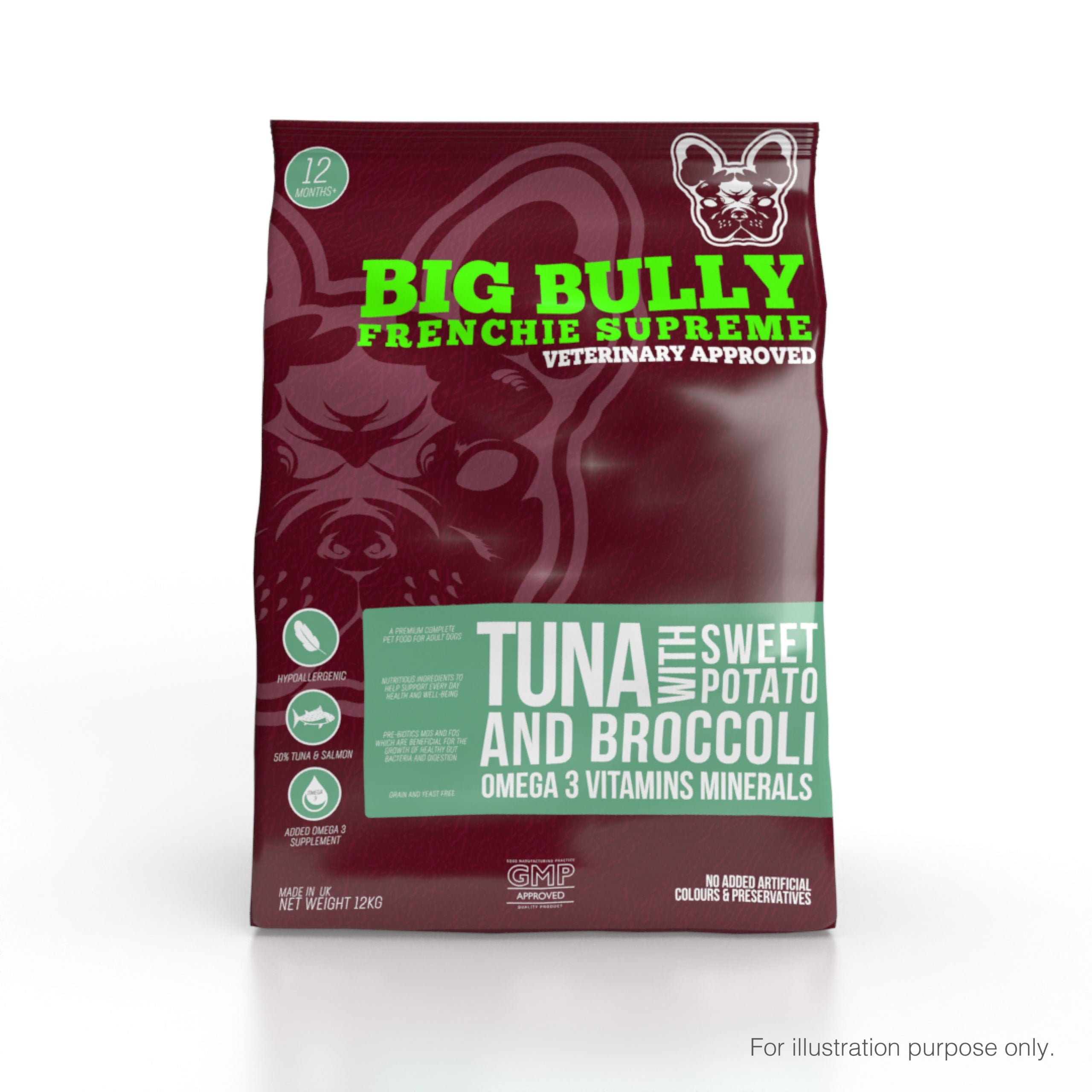 BIG BULLY FRENCHIE SUPREME (TUNA, SWEET POTATO &amp; BROCCOLI, 12KG) image 0