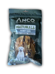 Anco Naturals Rabbit Ears dog treat package on a white background