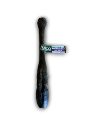 Hairy deer leg with 'Anco Naturals' label on a white background