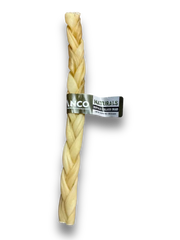 Buffalo collagen braid with anco naturals label on a white background