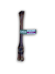 Anco Natural red deer leg on white background with label