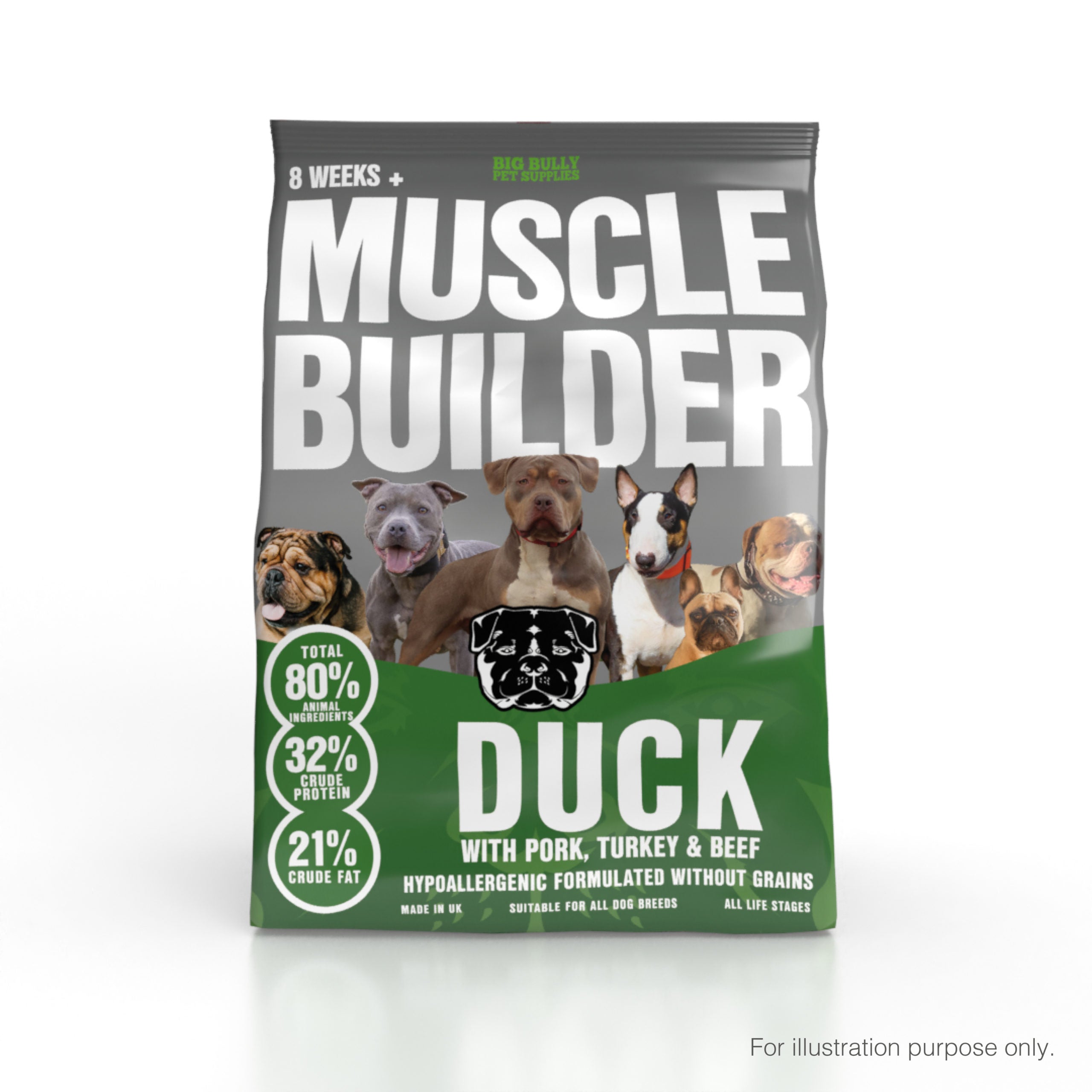 BIG BULLY MUSCLE BUILDER  80:20 (12KG) image 0