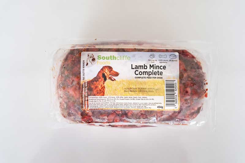 Lamb Mince Complete in clear packaging from southcliffe foods